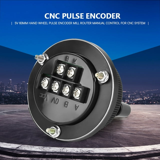 Codeur Manuel, Codeur d'Impulsion Ultra-Mince à 6 Bornes, Fraiseuse Cnc pour Système Cnc pour Type d'Entrée d'Impulsion Manuelle