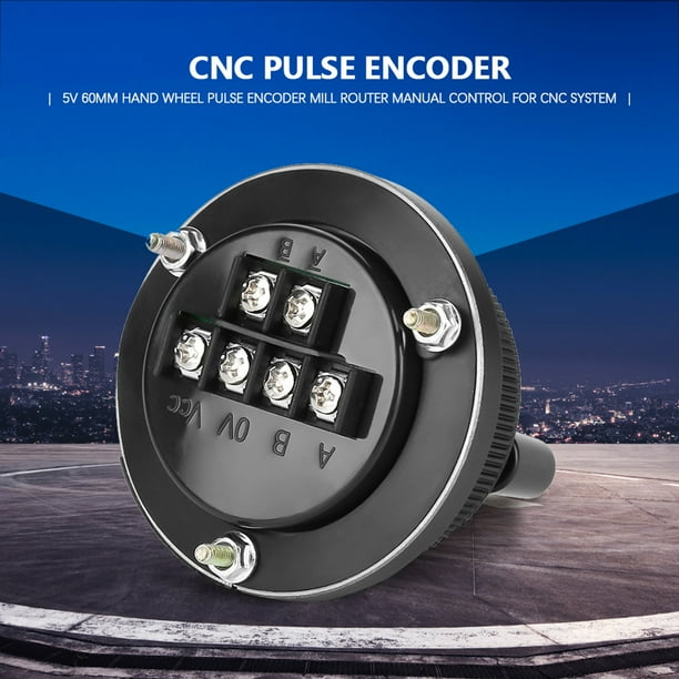 Codificador Manual, Codificador De Pulso De 6 Terminales, Fresadora De 5V 60Mm Para Entrada De Pulso Manual Tipo Cnc Para Sistema Cnc