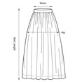 thumbnail image 2 of Women's Highly Waist Long Skirt All Match Breathable Slimming Skirts Suitable for Women Casual Daily Life, 2 of 2