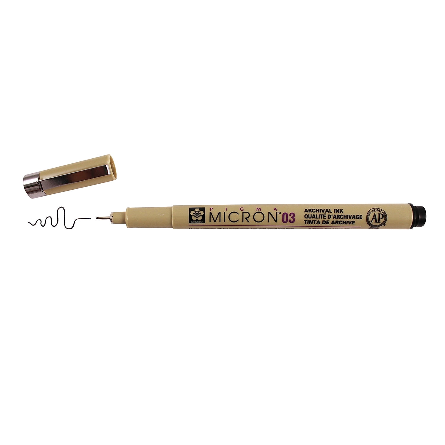 Sakura Pigma Micron Pen Fineliner Black Ink 6/Pack (SAKXSDK0349-6)