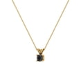 thumbnail image 3 of 3/4 CT TW Natural Black Round Brilliant Diamond Solitaire Pendant 14K Gold, 3 of 4