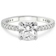 thumbnail image 4 of 3 Carat IGI Certified Radiant Shape Lab Grown Diamond Engagement Ring | 14K White Gold | Kylie Eternity Lab Diamond Ring | FG-VS1-VS2 Quality Friendly Diamonds, 4 of 6