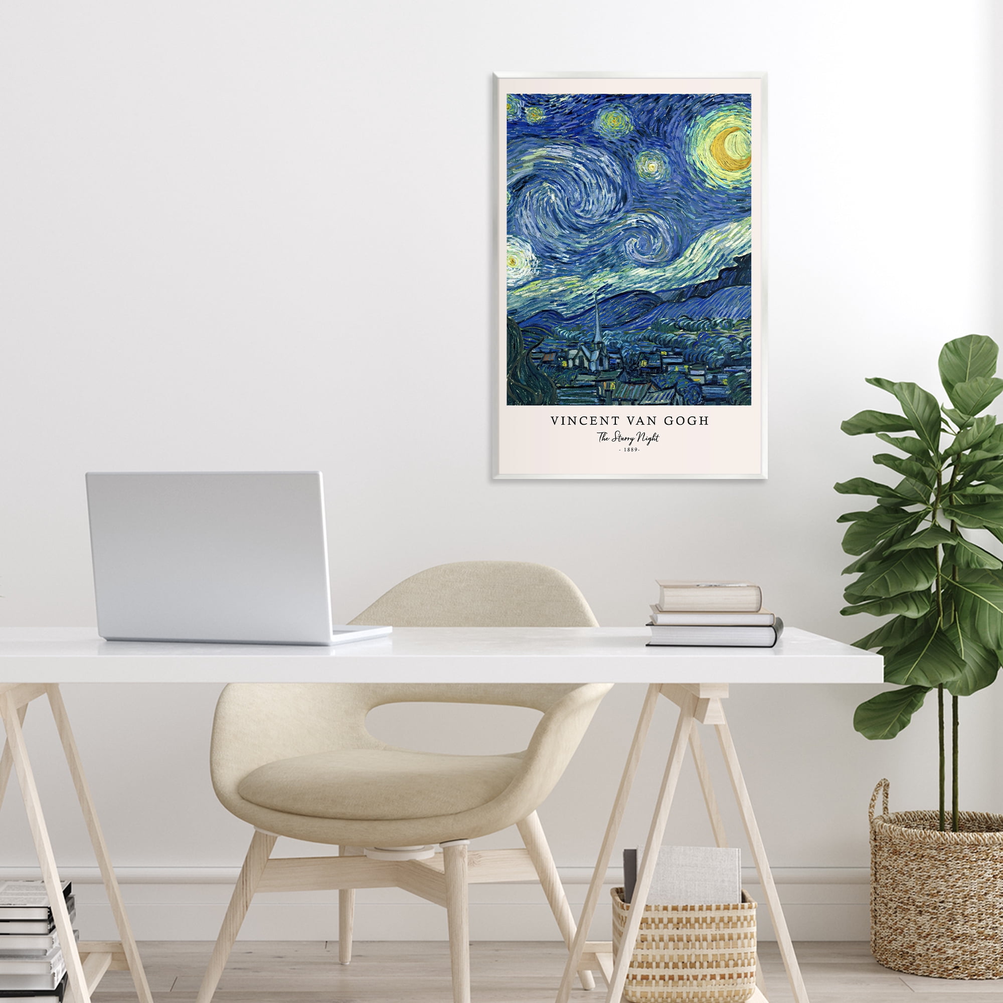 Stupell Industries Classic Starry Night Van Gogh Wall Plaque Art, design by Vintage Hustle