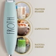 thumbnail image 5 of Rae Dunn Milk Frother, Handheld Electric Drink Mixer, Hand Blender, Milk Foamer, Sage, 5 of 6