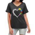thumbnail image 3 of CHENge Plus Size Autism Awareness Shirt for Women Autism Acceptance Tshirt Autism Mama Tee Support Gift Tee Tops, 3 of 6