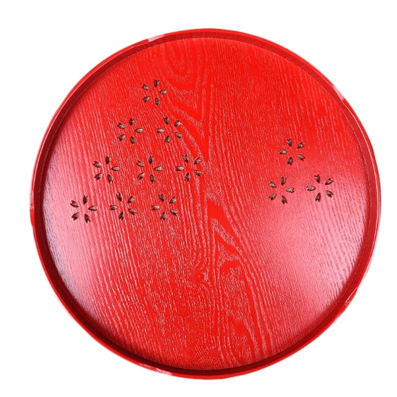 MRLESS Red Wooden Wedding Tea for Home Decoration and Special Occasion Serving Needs
