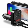 thumbnail image 3 of Chargeur de Voiture USB Double compatible Certifié Kit Radio FM Bluetooth Mains Libres Rose_Perfect Gift, 3 of 3