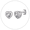 Sterling Silver, variant on Initial Heart Stud Earrings for Women Letter M Earring Sterling Silver Hypoallergenic Studs CZ Earring Jewelry for Mom Daughter Birthday Mother's Day Gift