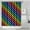 Colorful Rainbow Checkered, variant on Blue and White Checkered Pattern Shower Curtain 36"x72" ,Bathroom Decorative Shower Curtains Set with 12 Hooks,Modern Waterproof Washable Shower Curtain