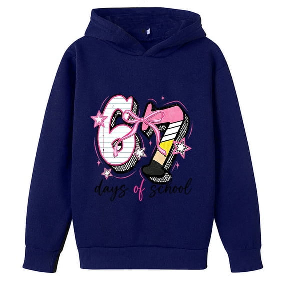 WAYUTE Sweatshirts for Girls Soft Pullover Top with Pocket for Casual Play and School Long Sleeve Hooded Sweatshirt Comfort Outwear