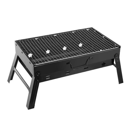 Portable Charcoal Grill, Stainless Steel Folding BBQ Grill for Outdoor Camping, Tabletop Barbecue Grill Tool
