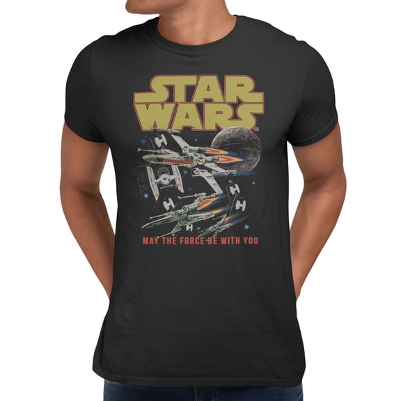 Star Wars Men's X-Winge Battle Force T-Shirt (Black, S-XXXL)