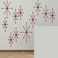 thumbnail image 2 of Starbursts Decal Mid Century Modern Wall Sticker Retro Wall Graphic Home Art Decor White, 2 of 2