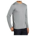 thumbnail image 4 of Yellow Rooster Men's Tall Long Sleeve PosiCharge Competitor Tee Silver 4XLT, 4 of 6