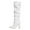 White, variant on Block High Heel Boots for Women Slouchy Leather Mid Calf Boots Pointed Toe Pumps Knee High Boots