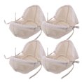 thumbnail image 1 of 4 piezas de forro reutilizable para cestas de picnic: inserto de tela de repuesto lavable para cestas de mimbre y ratán. El forro de tela evita migas y derrames., 1 of 6