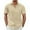 Khaki, variant on Men's Short Sleeve Button Down Casual Shirts for Men Summer Untucked Shirts