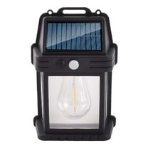 Solar Courtyard Wall Light | Super Bright Outdoor LED | Motion Sensor | Solar Powered | IP65 Weatherproof | Warm Light | Easy Wireless Installation | Filament Bulb | ABS Construction | Dusk to Dawn