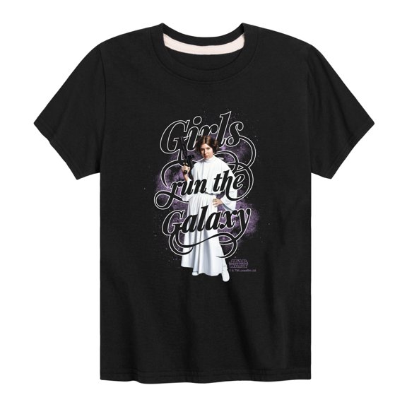 Star Wars - Toddler And Youth Girls Run The Galaxy Short Sleeve Graphic T-Shirt