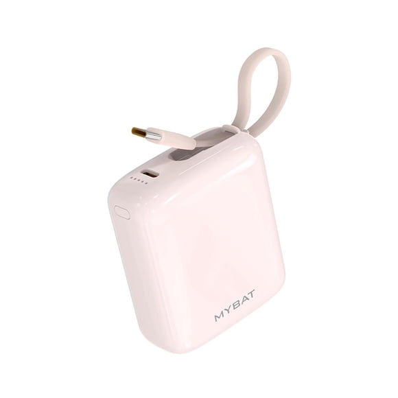 Bateria Externa MYBAT Powerbank USB-C Rosa 10000mAH