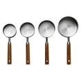 thumbnail image 1 of Tableware Measuring Spoons 4Pcs Stainless Steel Set with Wood Handle for Cooking and Baking—Easy to Clean and Store Precise Cup Measurements Durable Kitchen Tools, 1 of 3