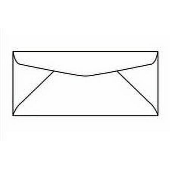 No. 14 Regular Commercial White Envelopes, 5" x 11-1/2", Western Sulphite® 24-lb White Wove with Vellum Finish, SFI Certified - Box of 500 Envelopes
