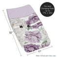 thumbnail image 5 of Sweet Jojo Designs Peony Floral Garden Purple and Ivory Changing Pad Cover, 5 of 6