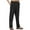 Black, variant on Men's Casual Pants Men Spring And Summer Casual All Solid Color Linen Fashion Trousers Loose Beach Pants Navy L