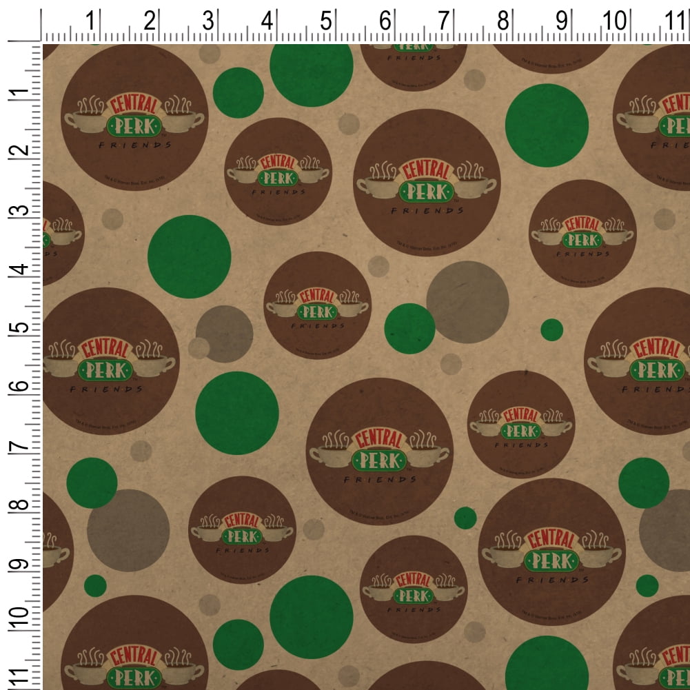Friends Central Perk Logo Premium Kraft Gift Wrap Wrapping Paper Roll