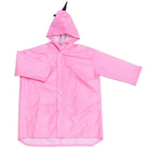 Raindrops  Rain Poncho Adult Waterproof Ponchos Adults Kids Coats for Student Child Pink