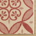 thumbnail image 3 of Gertmenian Paseo Niala Transitional Floral Sand/ Red Area Rug, 5x8, 3 of 9