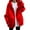 Red, variant on Arlun Full Zipper Hoodies for Women Loose Long Sleeve V-Neck Casual Sweatshirt Jackets Oversized Warm Soft Comfortable Fall Winter Workout Outwear with Pockets Red XL