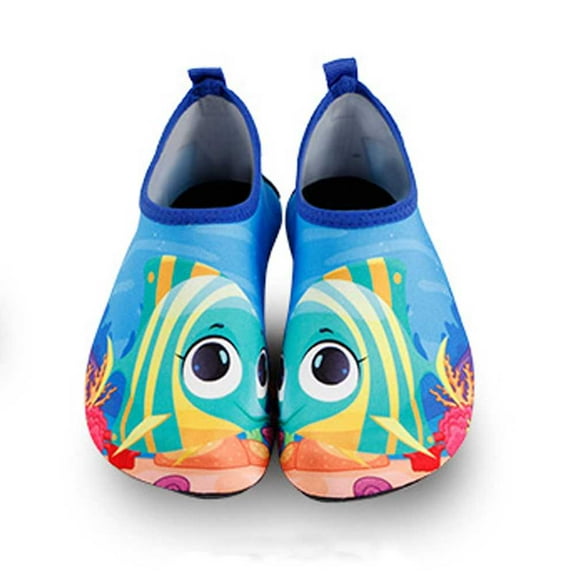 Kids Summer Non-Slip Lightweight Swim Water Shoes, Aqua Socks, Pool ; Beach Walking Shoes for Toddlers, Kids, Boys and Girls, The Big Eye, Toddler 7.5/8