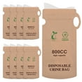 thumbnail image 1 of Disposable Urinal Bags for Camping, Travel, Car Emergency, 800cc, 8-Pack, 1 of 7
