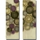 Panneau Fantaisie Violet III & IV par Jeni Lee Premium Giclée de Toile de Galerie Enveloppé Ensemble d'Art - Prêt-à-Accrocher & 44; 12 x 24 x 1,5 Po. – image 1 sur 1