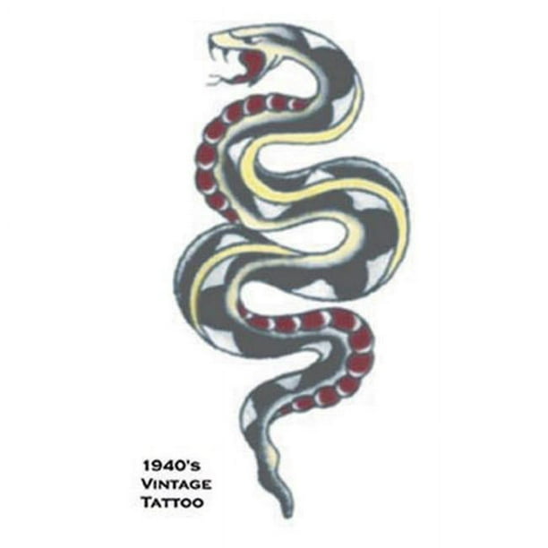 Costumes For All Occasions DF101 Tatouage Vintage Serpent