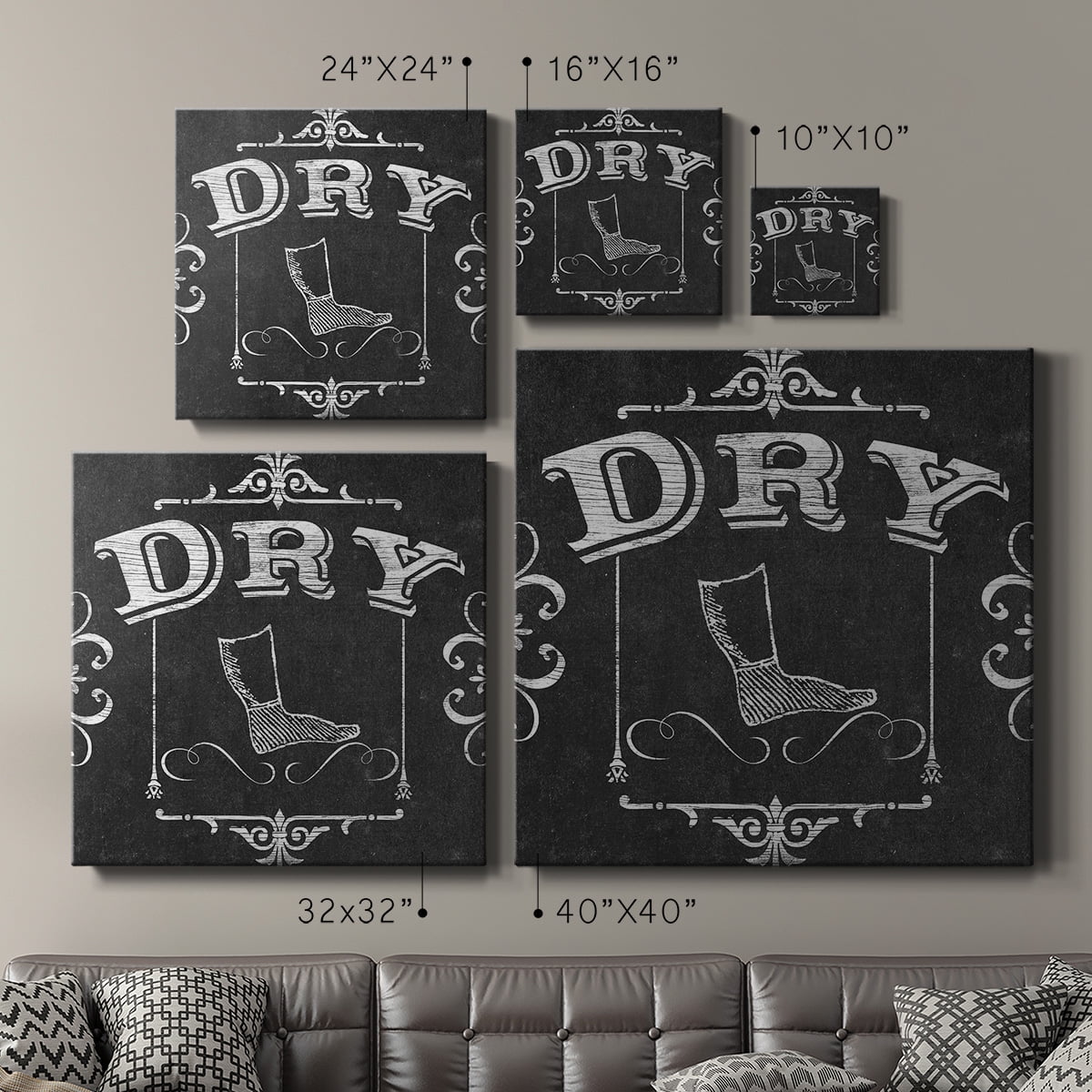 Wexford Home Custom Adagio II-Premium Gallery Wrapped Canvas, 32" x 32" - Ready to Hang