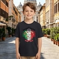 thumbnail image 4 of Toddler Girls T-Shirts Short Sleeve With Italian Graphic Print Crewneck Tops Size 2-3T, 4 of 6