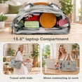 thumbnail image 6 of DEFAHN Diaper Bag Tote,Multifunction Baby Diaper Bag with 3 Insulated Pockets Adjustable Shoulder Strap Dry & Wet Compartment,Large Capacity Tote Bag for Women Lightweight Gray, 6 of 8