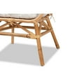 thumbnail image 6 of Baxton Studio Benicia Modern Bohemian Natural Brown Rattan Dining Chair, 6 of 7