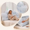 thumbnail image 5 of Bed Lumbar Support, Headboard Rest Cushion, Reading Pillow Tote, Soft Supportive Structure and Pressure Relief Function for King Beds, Large Bedrooms, and Family Resting, 5 of 6