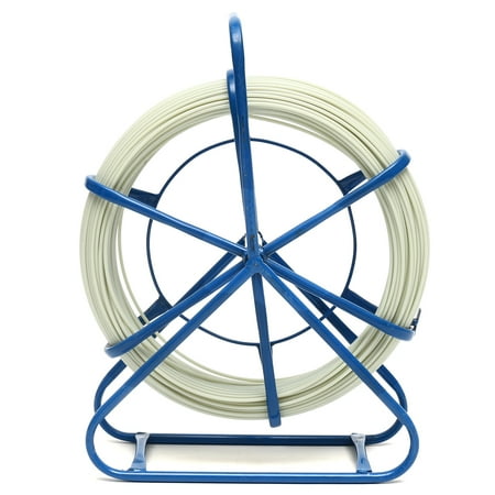 - Fish Tape Fiberglass 328FT Duct Rodder Fish Tape Continuous Fiberglass Wire Cable Running with Cage and Wheel Stand