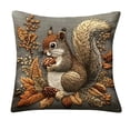 thumbnail image 2 of Euaioeiu Cute Animal Pillow Cover Llama Fox Squirrel Embroidery Style Decorative Throw Cushion Cover Soft Accent Pillow for Living Room Sofa Bedroom Decor, 2 of 6