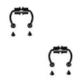 thumbnail image 2 of maskred 1/2/3/5 2021 New Fake Nose Ring Alloy Nose Hoop Septum Rings For Black 2PCS, 2 of 6