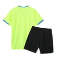thumbnail image 3 of Faraee Toddler Boys Clothes Athletic Summer Short Sleeve T-Shirt and Shorts Kids Quick Drying Outfit Sport Team Soccer Set Light Green 3-4 Years, 3 of 5