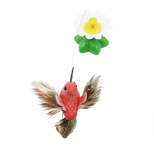 Bird Toy for Pet Cats, Funny Rotating Electric Butterfly&Flying Bird