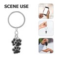 thumbnail image 3 of MOVTOTOP Dog Paw Charms Key Chain Metal Keychain Backpack Keyring Bag Hanging Charm 2pcs Set, 3 of 6