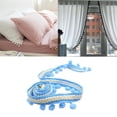 thumbnail image 3 of veasfak 2x 5 Yd Pompons Bobble Border / Bobble Ribbon - 3.5 Cm Wide Fringed Blue+White, 3 of 9