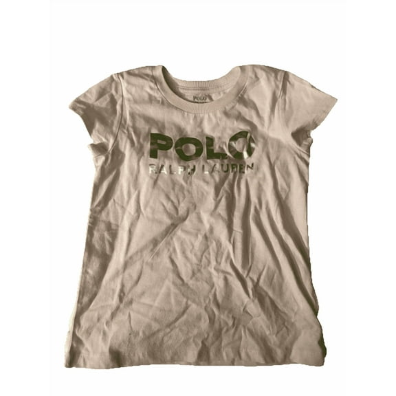 Polo Ralph Lauren PINK Logo Cotton Jersey Tee, Size 5