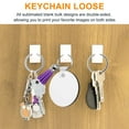 thumbnail image 4 of 100Pcs MDF Sublimation Blanks Keychain Bulk, with Key Ring Double-Sided for DIY, 4 of 9